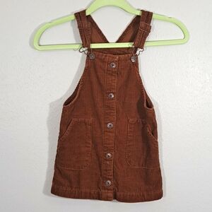 OshKosh Bgosh 4t Corduroy Dress Overall Cover All